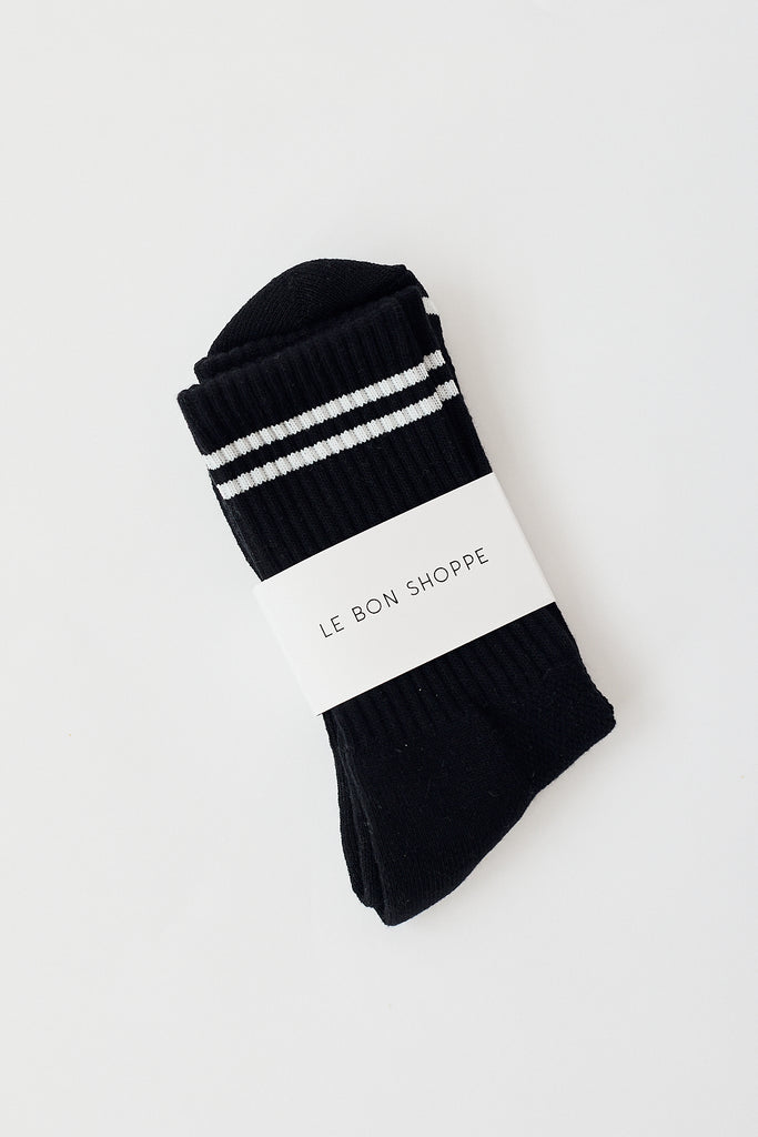 Le Bon Shoppe Boyfriend Socks Noir Parc Shop