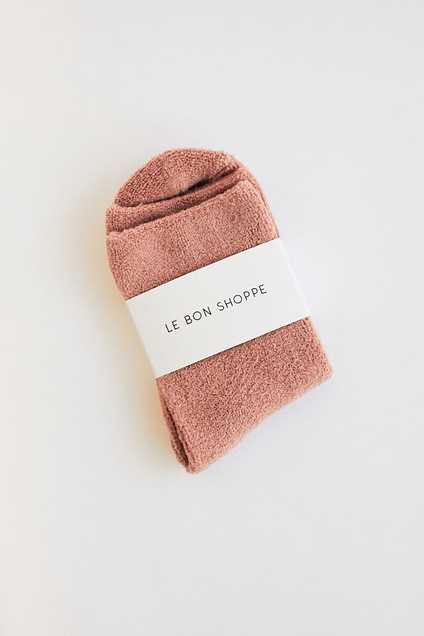 Le Bon Shoppe Cloud Socks Mulberry Super Soft Cozy Minimal Minimalist - Parc Shop