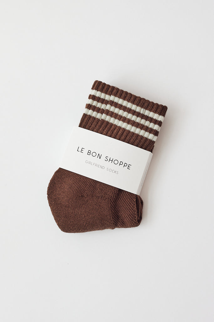 Le Bon Shoppe - Girlfriend Socks - Mahogany - Parc Shop