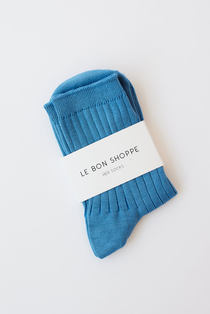 Le Bon Shoppe Her Socks - Electric Blue - Parc Shop