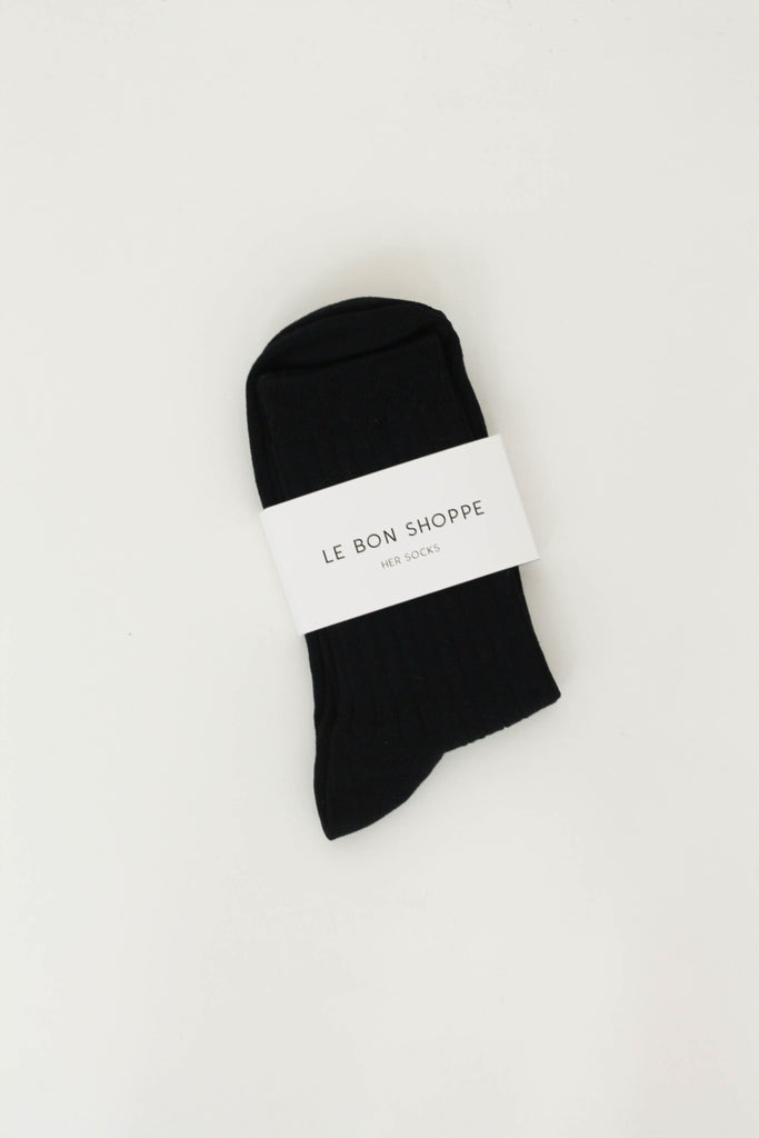Le Bon Shoppe Her Socks (MC Cotton) / True Black - Parc Shop