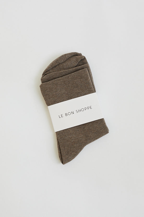 Le Bon Shoppe Sneaker Socks / Ht. Cocoa